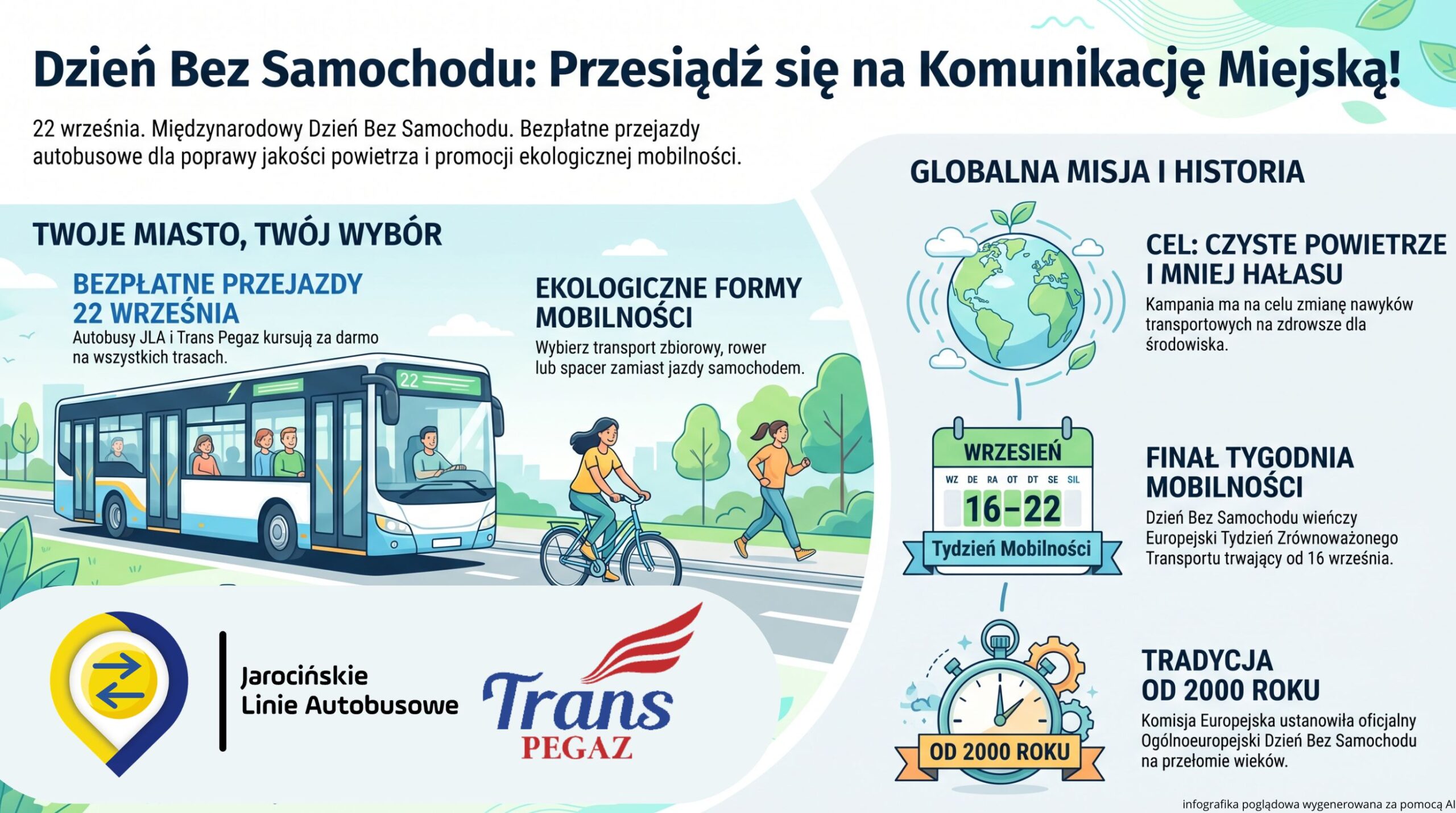 22 września Dzień bez samochodu – przesiądź się na autobus!